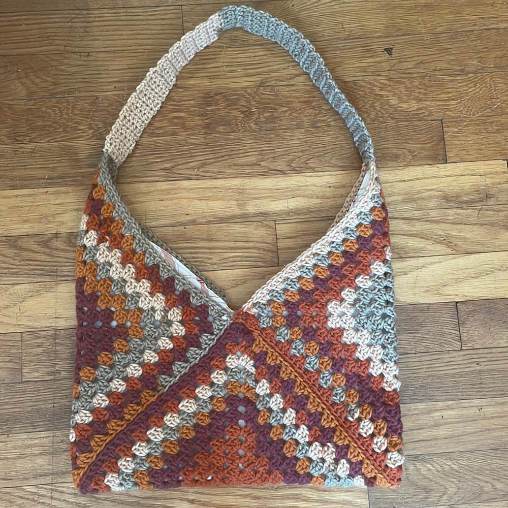 Handmade Crochet Hobo Bag